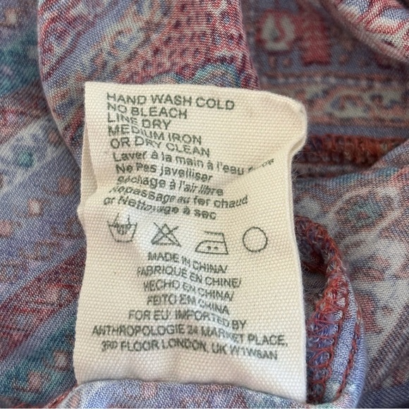 Anthropologie Tiny Dress Omina Kimono Geometric Print - Picture 9 of 10